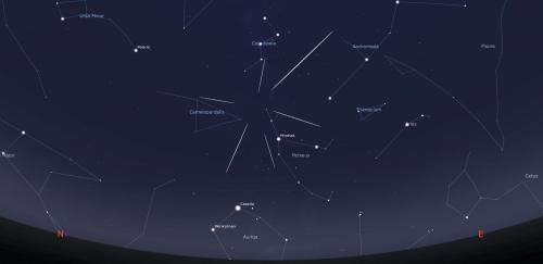 Perseid radiant point